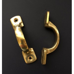 Square D Handle - Solid Brass - 85mm & 115mm